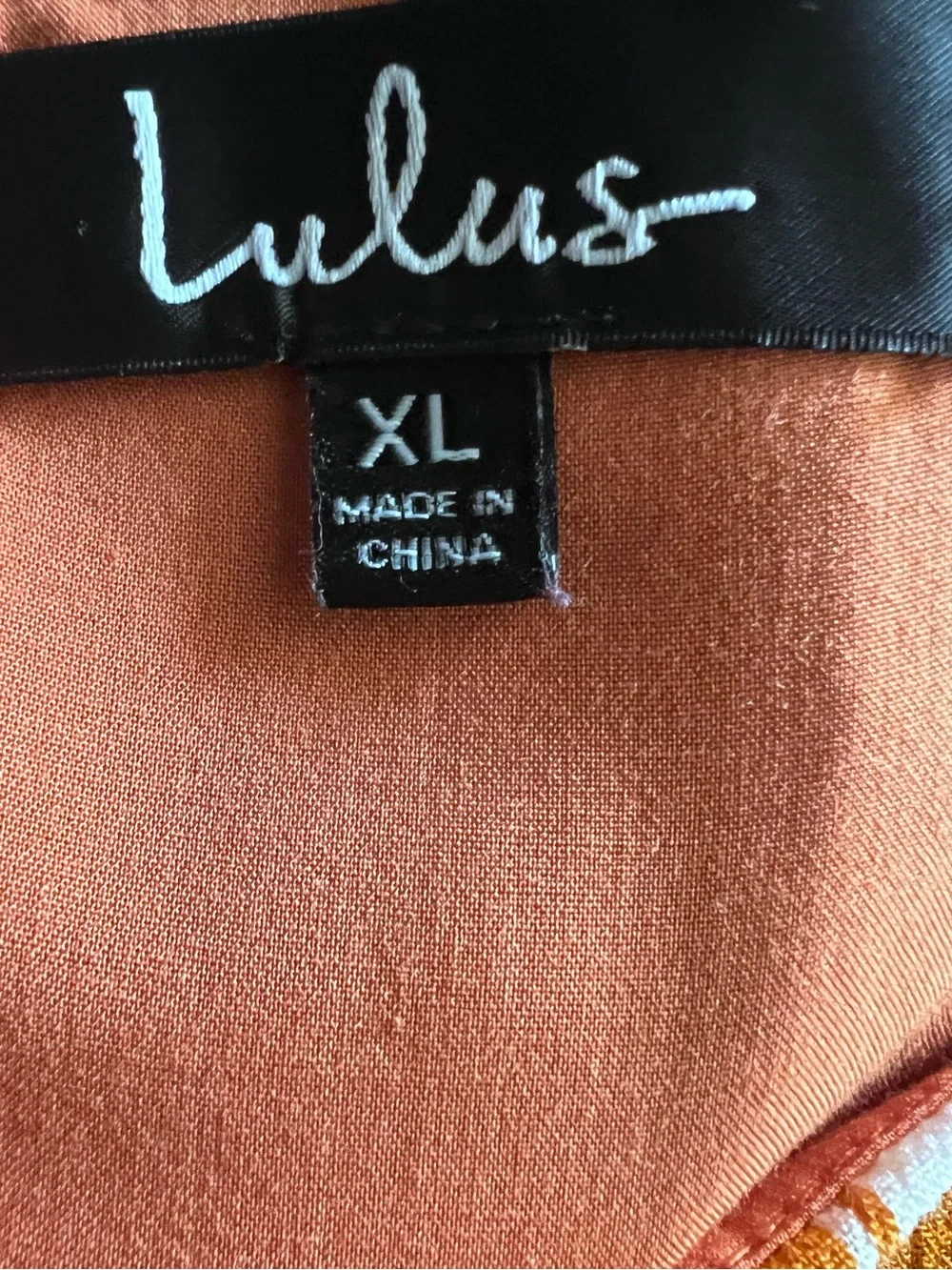 Lulus XL Orange White Stripe Sleeveless Tie Waist Romper